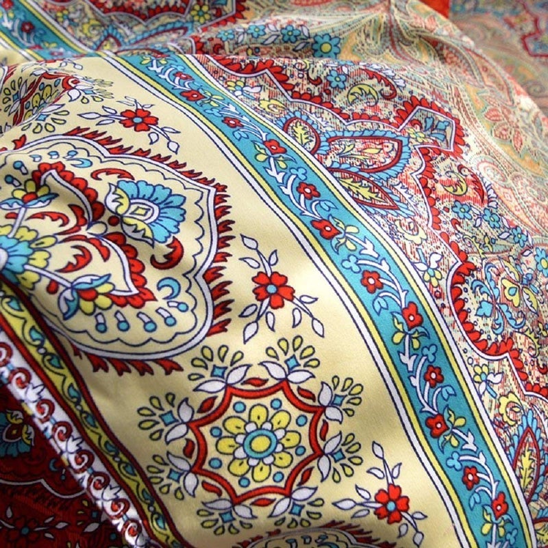 D DODOU Dodou Boho Style Bedding Set Boho Duvet Cover Set Bohemian Bedding Set 3psc (Queen) - Image 4